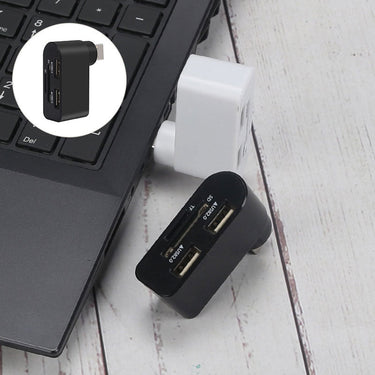 4-in-1 Rotating USB Hub